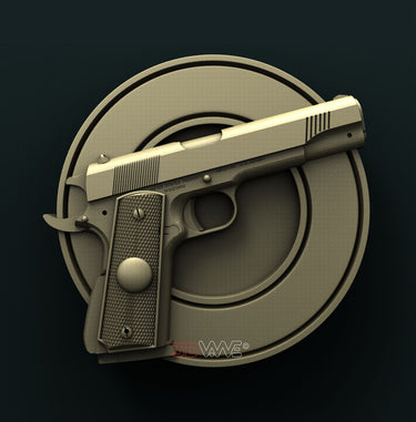 GUN SIGN 3D STL 3DWave